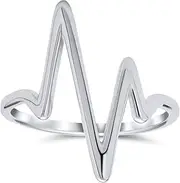 [Bling Jewelry] Delicate Modern Simple Thin Open Geometric Atomic X Criss Cross Ring for Women and Teens in .925 Sterling Silver