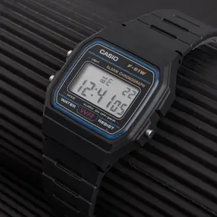 卡西歐 Casio男女數字防水手錶鬧鐘秒錶g防震手錶兒童手錶f-91w
