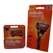 Gillette Fusion5 Mens Razor Handle + 5 Refill Cartridges