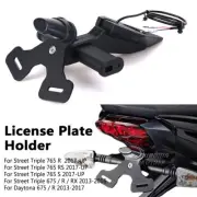 License Plate Holder Rear Tail Tidy Fender For Street Triple 765 R RS S 2017-23