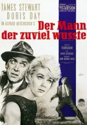 The Man Who Knew Too Much poster James Stewart Doris Day on Ge- 1956 Old Photo