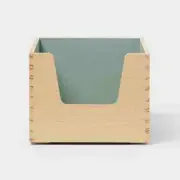 Stackable Kids' Storage Wood Bin - Pillowfort NEW