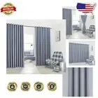 Extra Wide 108x108 Light Grey Blackout Curtains with Tie-Backs for Modern Spaces