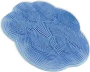 Cat Paw Back Rub Pad Foot Washer Massager Back Washer Back Scrubber Shower Foot Massager Bath Massage Pad Feet Scrubber Mat Exfoliating Bath Wash Pad Scrub Bath Pad Blue