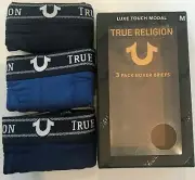 Modal Underwear Boxer Briefs True Religion 3 Pack Premium Stretch Luxe Touch M