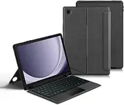 Keyboard Case Compatible with Galaxy Tab A9+ 11 inch Backlit Keyboard with TouchPad Portrait Mode Magnetic Removable Trackpad Keyboard Case