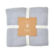MyHouse Recycled Cotton Waffle Blanket - Grey - Queen/King