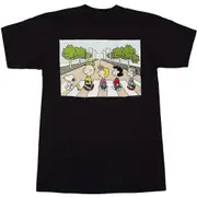 Peanuts Gang Snoopy Abbey Road T-Shirt-HWG118 Pure cotton high quality M