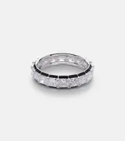 [Kamyen] Kamyen Radiant Eternity 18kt white gold pinky ring with diamonds H gold