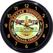 Dallas Brewery Home Beer Tray Wall Clock Dallas Texas Ale Lager Man Cave 10"