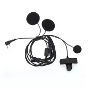 2 Pin PTT Motorcycle Helmet Headset Intercom Earphone Headphones for BAOFENG 5R