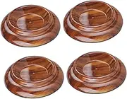 SEWACC 4pcs Skid Piano Foot Pads Protective Mats for Hardwood Floors Grain Design Piano Leg Accessories Floor Scratch Protection Easy to Use Noise Reduction