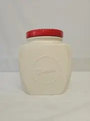 SCM Home 7.75" Tall Stoneware Farmhouse "TREATS" Pet Treats Cookie Candy Jar