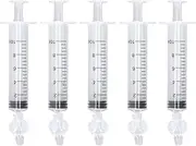 5pcs Baby Nasal Irrigator, Professional Baby Nasal Aspirator Nasal Irrigation Syringe, Portable Nose Cleaner Quick Rinsing Tool for Newborn Infants Kids Children, Silicone Nasal Suction Tip(10ml)