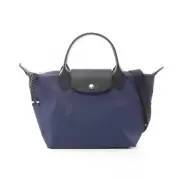 Longchamp Le Pliage Energy S Tote Bag Canvas Leather Women'S Navy / Black
