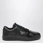 [Prada] Black leather Downtown sneakers 10 UK Black