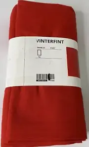 IKEA VINTERFINT Tablecloth Red Cotton 57x94 805.724.15 Rectangle NEW