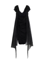 [Givenchy] Givenchy-Stretch Viscose Dress With Drapery-Donna 44