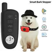 1000ft Range Dog Training Collar Waterproof Electric Shock Vibration Sound Dogs Bark Collar for Small Medium Large Dogs Trainer