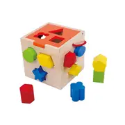 Fat Brain Toy Co. Take-Along Shape Sorter Wooden Toddler/Kids/Childrens Toy 12m+