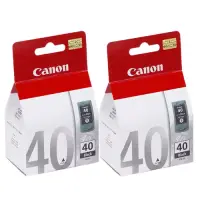 在飛比找博客來優惠-CANON PG-40 原廠黑色墨水匣組合(2入)