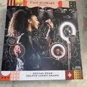 Selfie Ring Light (Schwarz Social Star Selfie Light Stand)