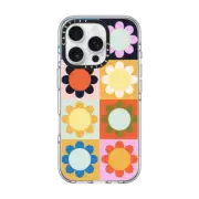 iPhone 16 Pro Clear Case MagSafe Compatible Retro Florals