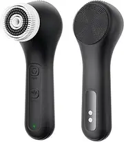 Rechargeable Sonic Facial Cleanser - Pore Deep Cleansing Brush with 3D Vibration & Waterproof Design, 6 Speed Modes for Acne/Sensitive Skin - Silicone Exfoliator with LED Smart Timer
