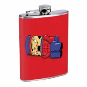 Nutcracker Em1 Flask 8oz Stainless Steel Hip Drinking Whiskey
