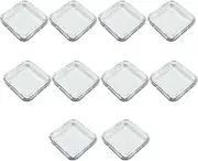 Generic 10x Nail Storage Box Artificial Nail Display Box Transparent Empty Compact Nail Packaging Box Case, Clear