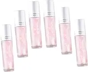 Healeved 6Pcs Roller Bottles Travel Cosmetic Dispenser for Essential Oils for DIY Perfumes and Beauty Liquids Portable Travel for Handbags and Backpacks