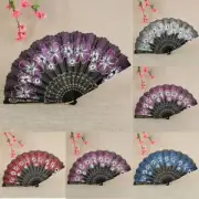 Bamboo Hand Held Fan Chinese Style Dance Fan Gifts Antique Folding Fan