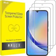 JETech Screen Protector for Samsung Galaxy A34 5G 6.6-Inch, 9H Tempered Glass Film, Anti-Scratch, HD Clear, 3-Pack