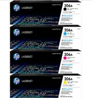 HP 206A BK, C, M, Y Set of 4 Colour Laser Toners