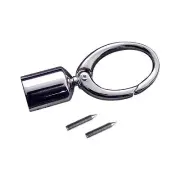 Tassel Hook Hardware With Setting Screws Nickel Plated 21639-02 Key FOB