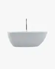 Freestanding Bath 1600 Acrylic White Asymmetrical Egg Shaped Modern Bathtub NEW