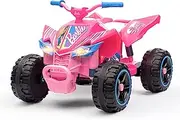 Barbie - 12V ATV Ride On Toy, Fun and Exciting Ride for Kids, Stylish Design for Imaginative Play (Pink)