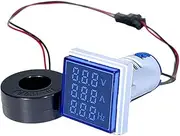 LED Digital Voltmeter Ammeter Hertz Meter AC6-500V Signal Lights Voltage Current Frequency Meter Indicator Tester Blue