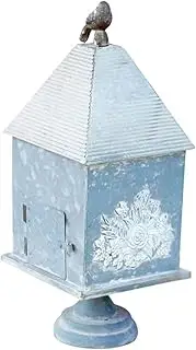 Vintage Iron Basket Creative Birdhouse Ornament, Garden Window Living Room Balcony Prop