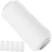 BAZEITFLOW 6Rolls Cotton Facial Hair Removal Thread Precision Threading for Eyebrows Chin and Upper Lip Versatile Hair Remover Tool for Smooth Skin Durable Soft Cotton Fibers