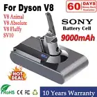 9000mAh for Dyson V8 Battery 21.6V Absolute Animal Fluffy SV10 Accessssories NEW