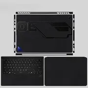 Jarttarn Laptop Decal Cover Compatible with 13.4 inch ASUS ROG Flow Z13 2025 GZ302E Anti-Scratch Sticker Three Sided Notebook Film Laptop Film (Black Frosted)