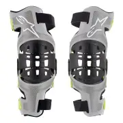 Bionic-7 Silver Yellow Fluo Knee Brace Set