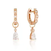 Georgini Summer Sorbet Sherbert Shimmer Earrings Rose Gold