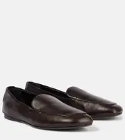 [Khaite] Khaite Monroe leather loafers AU 9 brown