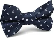 [OTAA] St Barts Navy Polka Dot Kids Bow Tie Navy Blue St Barts Navy Polka Dot Kids Bow Tie