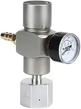 CO2 Pressure Regulator Pressure Regulator, 2-in-1 CO2 Gas Regulator Soda Pressure Gauge CO2 Barrel Charger CO2 Regulator Mini CO2 Gas Regulator Soda Pressure Gauge Mini Gas Regulator with Adapter 3/8"