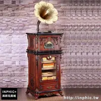 在飛比找Yahoo!奇摩拍賣優惠-INPHIC-收藏古典 留聲機恆濕櫃恆溫恆濕實木櫃 紅酒櫃_
