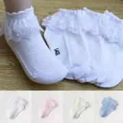 Baby Girls Socks Kids Girl Frilly Lace Socks Princess Socks Ruffled Ankle Socks