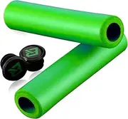 Rock BROS Bike Grips Foam Single Lock on Bicycle Handle Bar Soft Comfortable Non-Slip Bike Handle Grips for BMX Mountain MTB Beach Cruiser Scooter